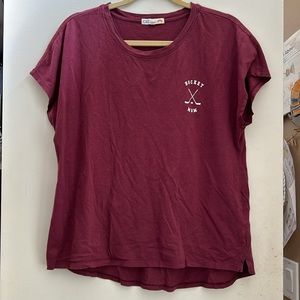 HOCKEY MOM! Maroon T-Shirt - C&C California L